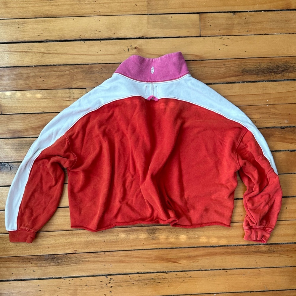Free People Split Second Half Zipup Sweatshirt - image 6
